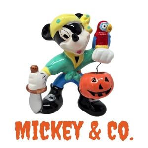 Mickey & Co. Disney Enesco Mixkey As A Pirate Halloween Figurine In Original Box